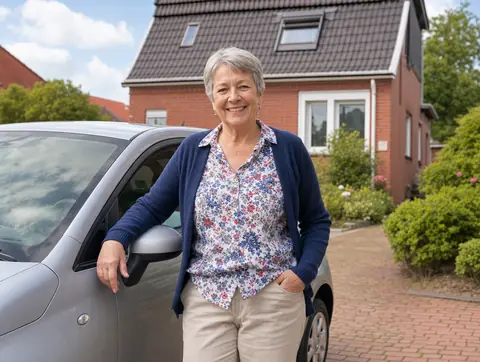Verkäufer aus Vlotho mit dem verkauften Fahrzeug